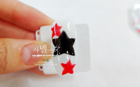 How to easily draw pump stars nail art