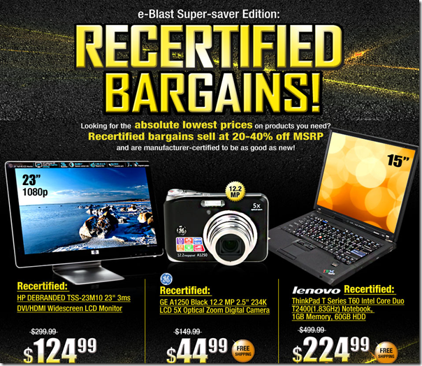 Newegg.com   Recertified Deals
