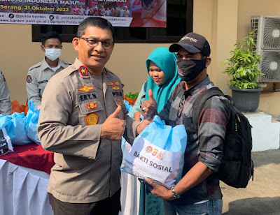Sambut HUT Humas Polri ke-71, Bidhumas Polda Banten Gelar Donor Darah dan Baksos