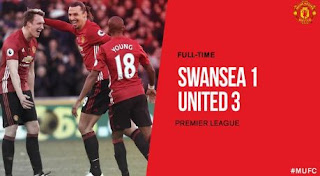  kembali ke jalur kemenangan di Liga Inggris Info Swansea City vs Manchester United 1-3 Video Gol & Full Match Highlights