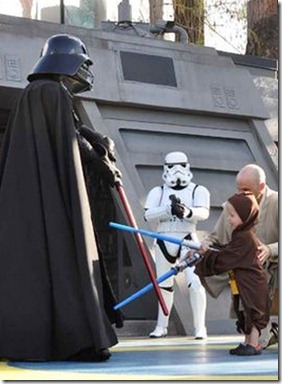Star Wars Darth fight close up Star Wars Darth fight close up