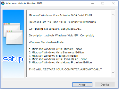 Ativador Windows Vista Activation 2008 Capa