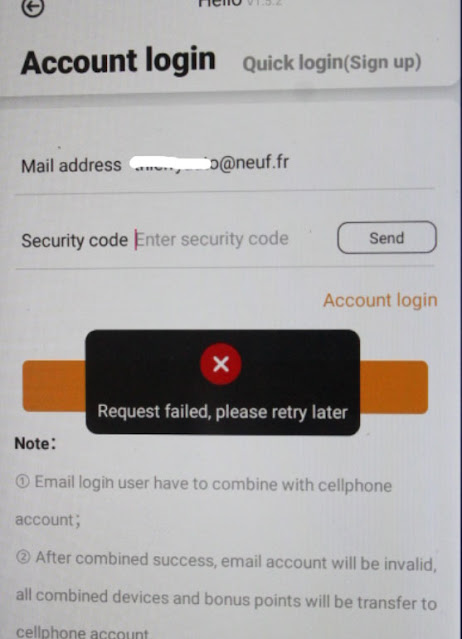 Cannot Receive Xhorse Login Security Code 1