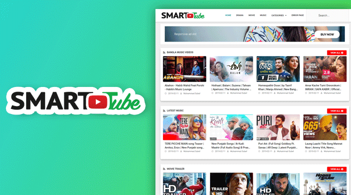 Smart Tube Video Blogger Template