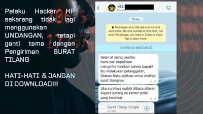 Waspada, Awas Penipuan Modus Surat Tilang di WhatsApp, Saldo Bank Bisa Dikuras Habis