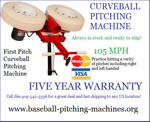 Call Jim 919-542-5336 for a great deal and fast shipping on the fastest production pitching machine.