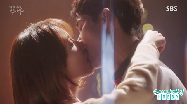 dong joo and seo jung christmas eve kiss - Romantic Doctor Kim - Episode 14