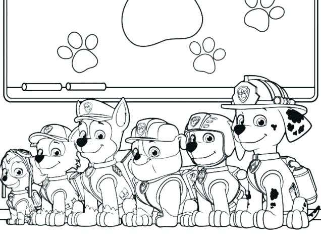 Paw Patrol Ausmalbilder