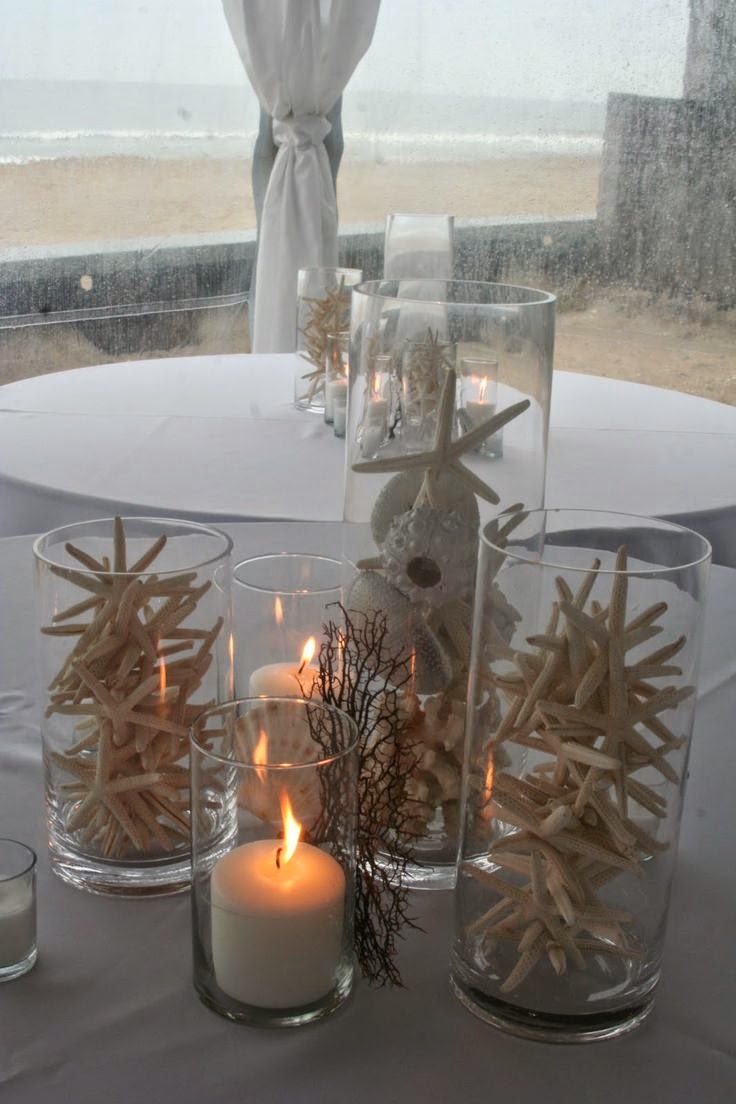 A Bride s BFF 26 Non Floral Beach  Wedding  Centerpiece  Ideas 