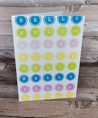 Just my type stampin up simple stamping easy card fun hello