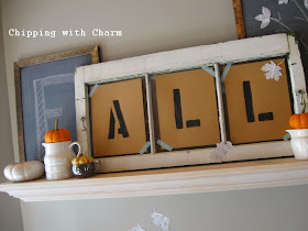 Chipping with Charm:  Simple Fall Mantel 2014...http://www.chippingwithcharm.blogspot.com/
