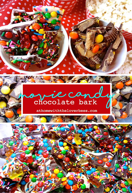 movie candy chocolate bark