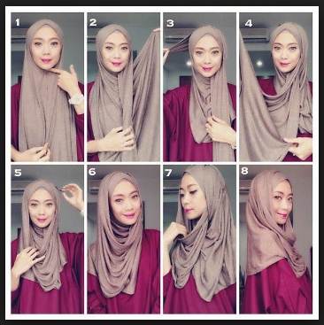 Tutorial Memakai Hijab Pashmina Simpel Mudah Kreasi 