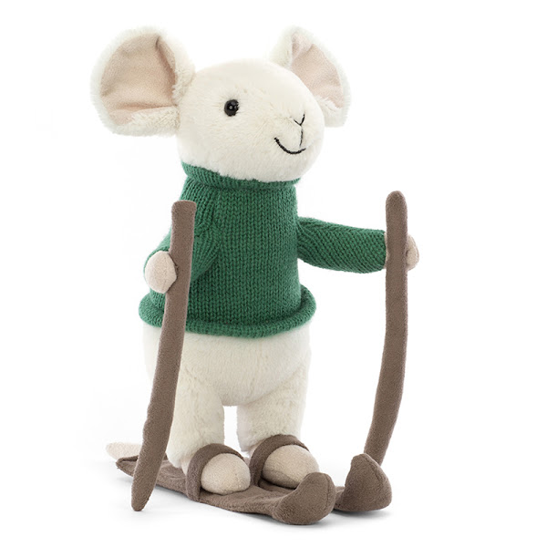 Jellycat Merry Mouse Skiing soft toy