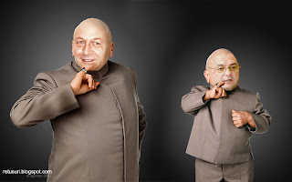 Dr. Evil - Traian Basescu si Mini Me - Emil Boc