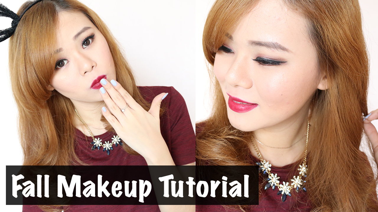 Burgundy Fall Inspired Makeup Tutorial Video Jean Milka