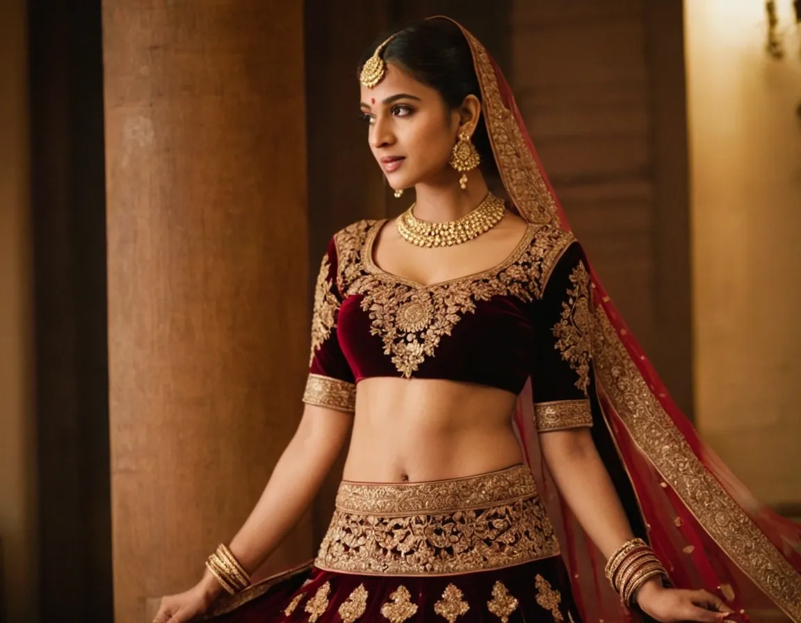 Banarasi Lehenga Blouse Back Design