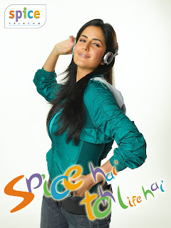 Bollywood Actress Katrina kaif Spice mobile ads