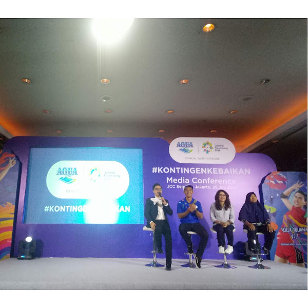 Danone AQUA Mengajak Masyarakat Indonesia Menjadi #KontingenKebaikan di AJang Asian Games 2018