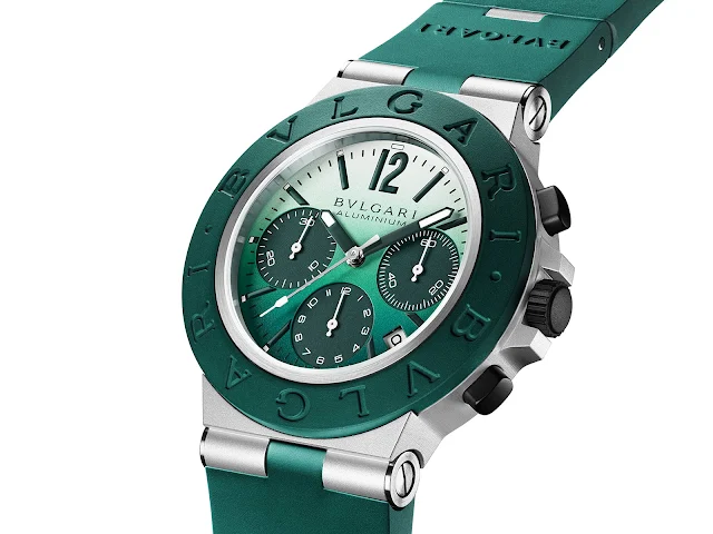 Bulgari Aluminium Chronograph Smeraldo ref. 104076