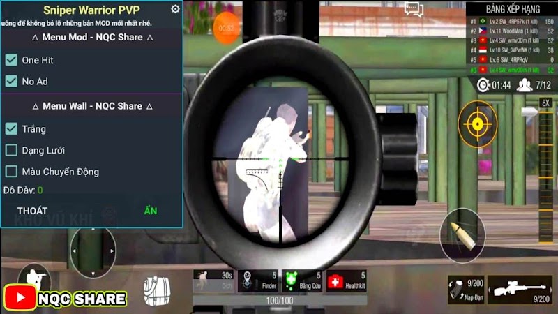 Sniper Warrior MOD Apk (Menu One Hit/ Wall Hack)