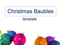 download Christmas baubles powerpoint templates from presentation magazine picture