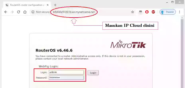 Meremote Mikrotik Router di Luar Jaringan Melalui Browser