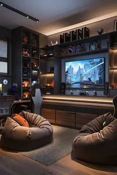 sala de jogos em casa