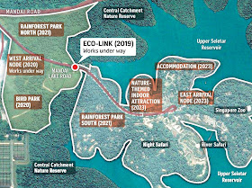 A new Eco-Link bridge will be built over Mandai Lake Road.