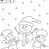 Boneco de Neve - Desenhos para Colorir