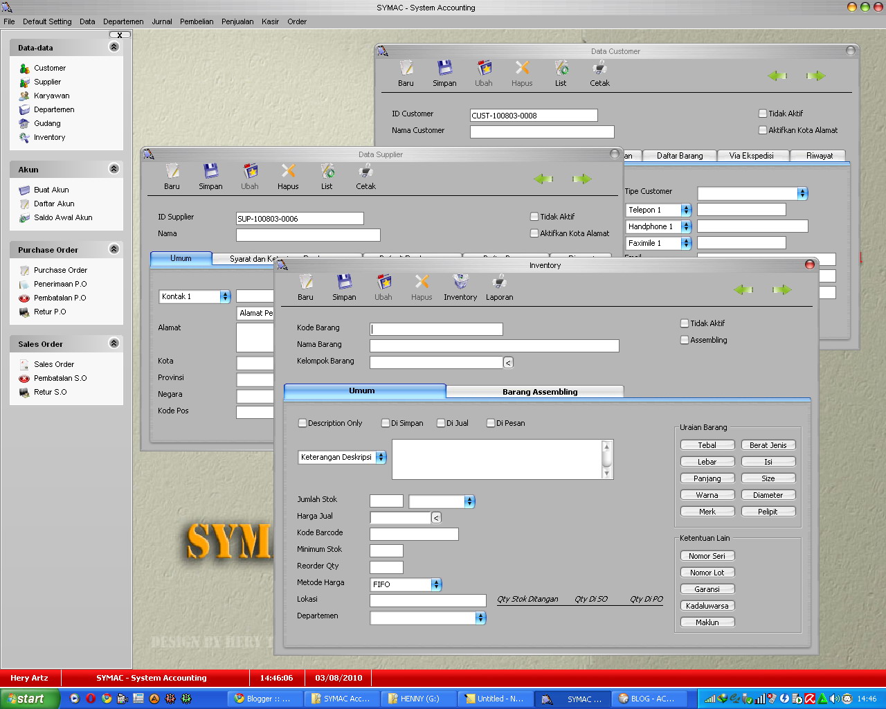 SYMAC Accounting - Software House Production