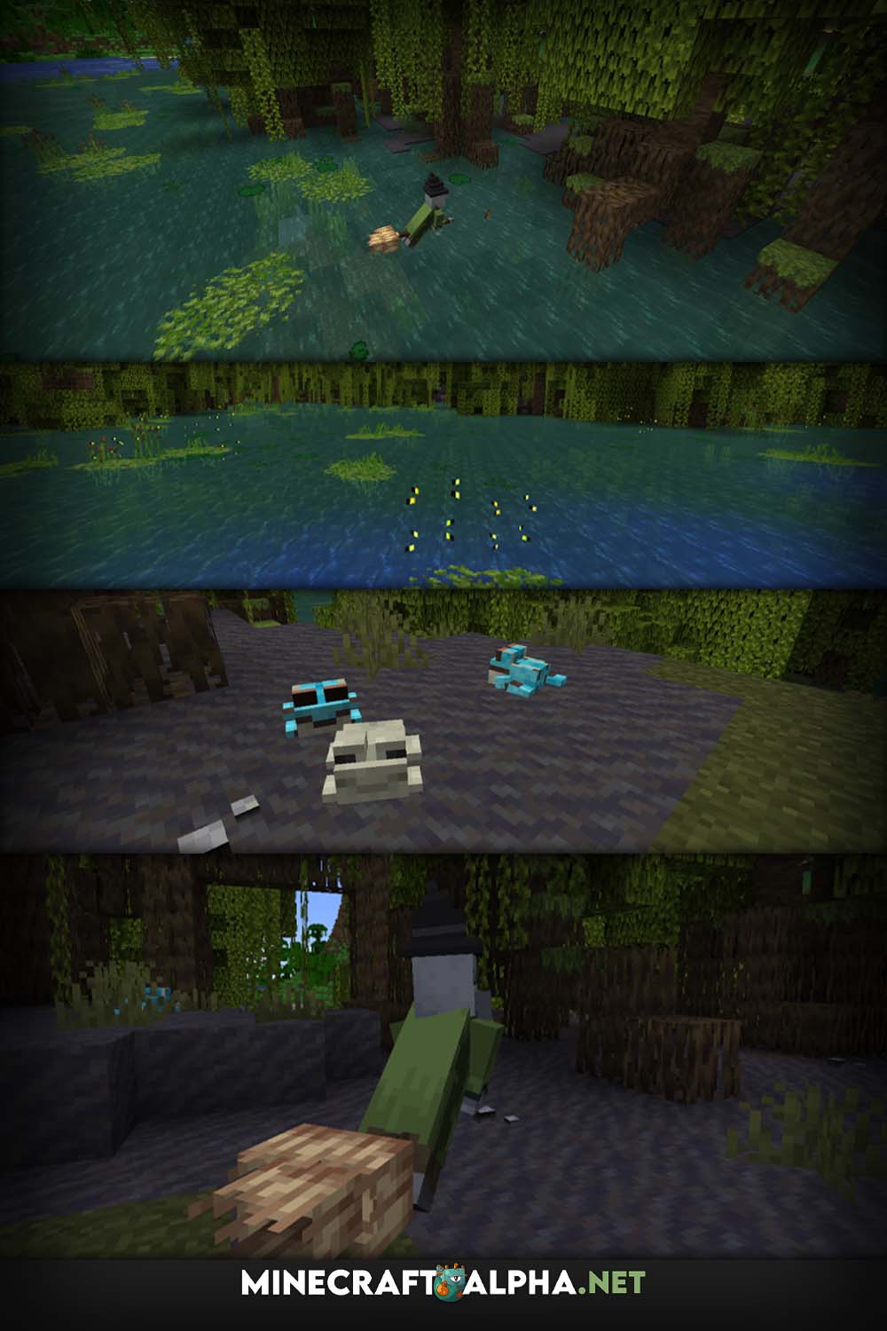 Swamp Texture Pack [1.19.2, 1.18.2] (Better Witch and Frogs for Minecraft)