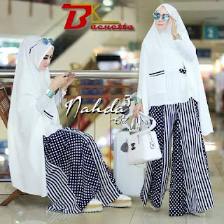 Nahda 5 set syar'i 3in1 by Baeneta Putih