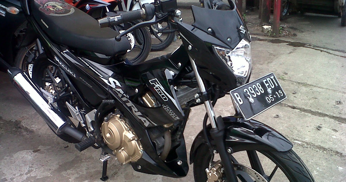 SUZUKI SATRIA FU 2014 HITAM 195GOE Showroom Motor  Bekas  