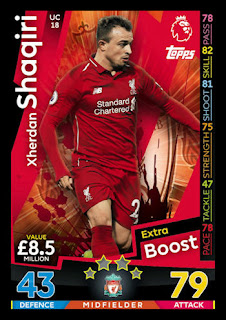 Topps Match Attax Extra 2018-2019 Liverpool Set