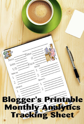 Be a better blogger by tracking what's working and what's not each month with this printable analytics tracking sheet. You'll be glad to see how well you did right alongside these cute working bears.