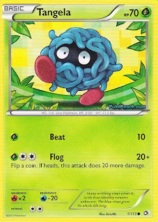 Tangela Legendary Treasures Pokemon Card