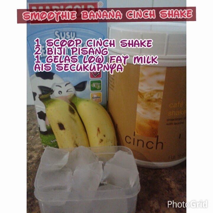 resipi diet : smoothie cinch shake