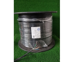 Cable LAN VCOM CAT5E UTP 24A WG 4PRS PE SS 