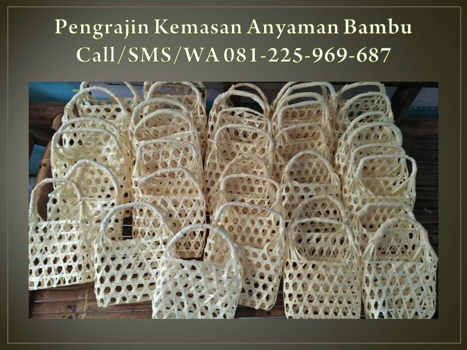 WA 081225969687 Pengrajin Kemasan Anyaman  Bambu Bandung 