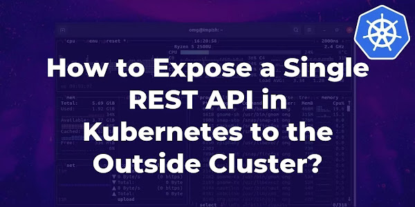 How to Expose a Single REST API in Kubernetes to the Outside Cluster?