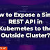 How to Expose Single REST API in Kubernetes Cluster?