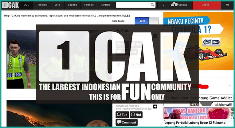  Fakta-fakta 1CAK, Situs Meme Terbesar di Indonesia