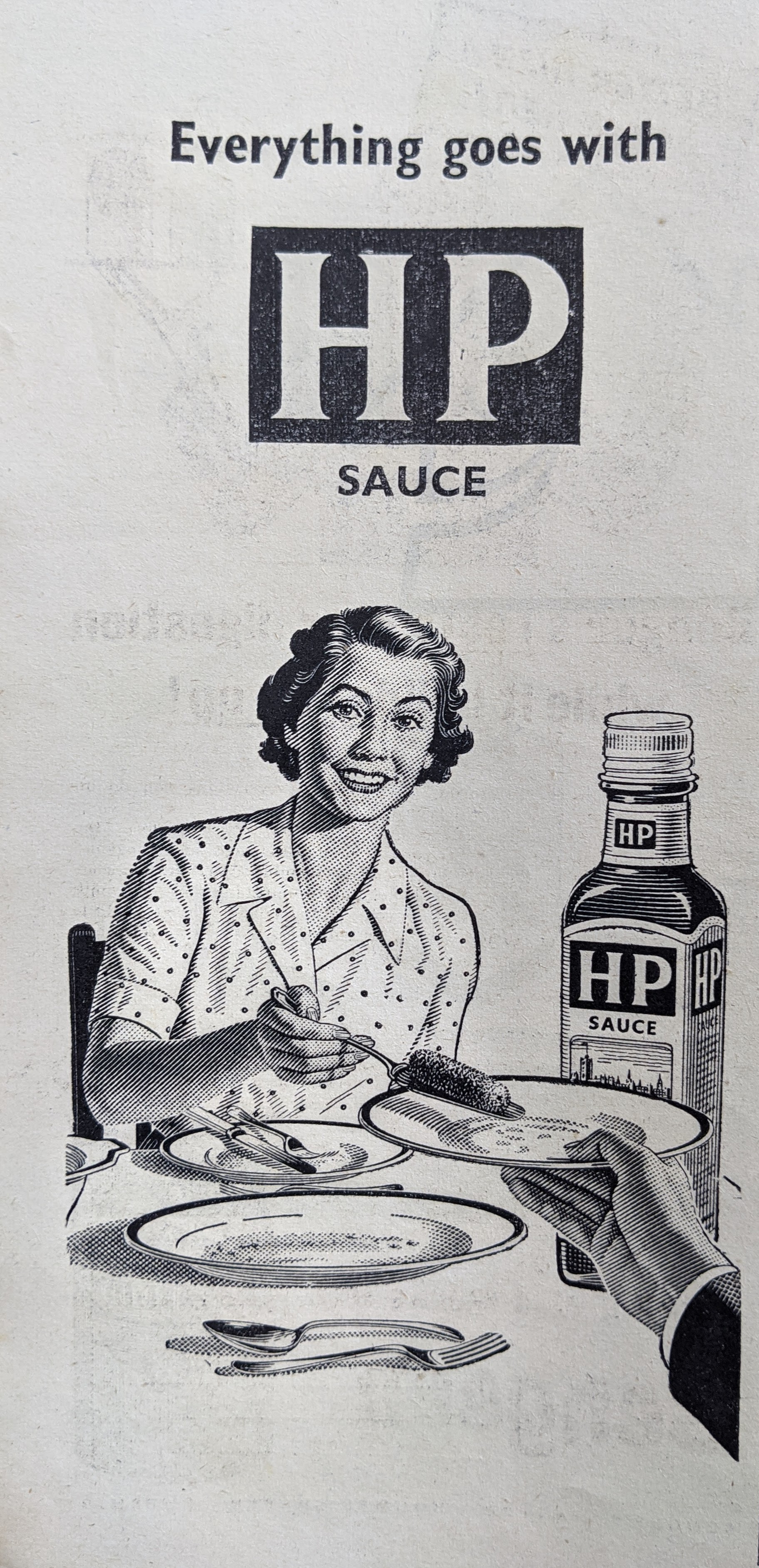 Everything Goes With HP Sauce