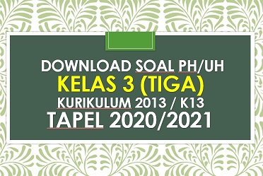 Soal Penilaian Harian Kelas 3 Tema 1 Subtema 2 K13 Tapel 2020/2021