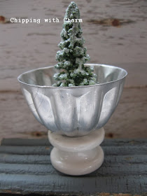 Chipping with Charm:  mini molds and insulator votive holder...http://www.chippingwithcharm.blogspot.com/