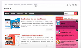 Cara Buat Sitemap Blogger