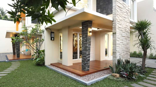 model teras rumah mewah terbaru