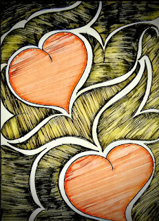 28 Heart Image made by Hand with Different color effect    | Love Image | Love Art 