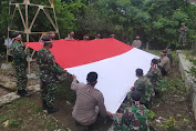 Merah Putih Raksasa Berkibar di Hutan Pidie Jaya